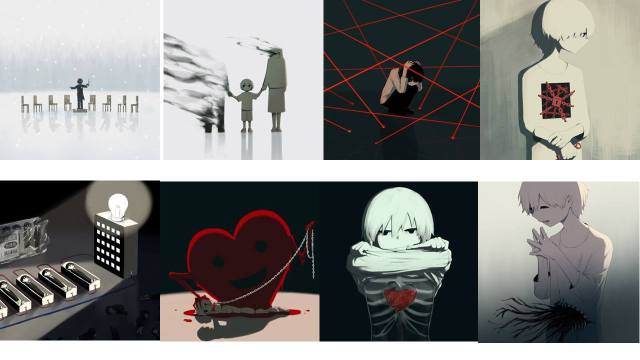 Mundo interior representado por una niña adoptada